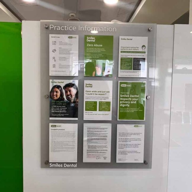 Smiles Dental Blanchardstown, Info Board.7